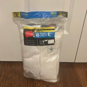 Hanes Big & Tall Men’s Crew Socks Size 12-14 New